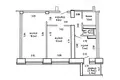 Apartamento 2 habitaciones 53 m² Minsk, Belarús
