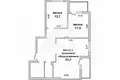 Appartement 3 chambres 78 m² Muchaviecki sielski Saviet, Bélarus