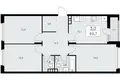 3 room apartment 70 m² Kommunarka, Russia