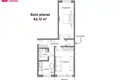 Квартира 2 комнаты 44 м² Вильнюс, Литва