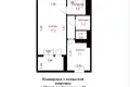 Квартира 1 комната 35 м² Минск, Беларусь