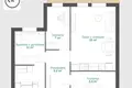 Apartamento 3 habitaciones 51 m² en Varsovia, Polonia