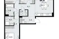3 room apartment 97 m² Kommunarka, Russia
