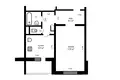 1 bedroom apartment 41 m² Minsk, Belarus