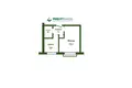 1 room apartment 22 m² Baranavichy, Belarus