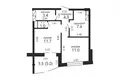 Wohnung 1 zimmer 43 m² Minsk, Belarus