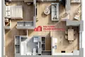 2 room apartment 59 m² Hrodna, Belarus