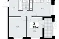 Wohnung 2 zimmer 48 m² Kommunarka, Russland