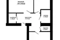 Wohnung 2 zimmer 50 m² Valiarjanava, Belarus