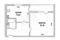 Mieszkanie 1 pokój 48 m² Muchaviecki sielski Saviet, Białoruś