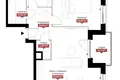 3 room apartment 69 m² Warsaw, Poland