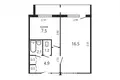 Apartamento 1 habitación 37 m² Minsk, Belarús
