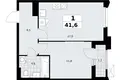 Mieszkanie 1 pokój 42 m² Troick, Rosja