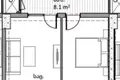1 bedroom apartment 60 m² Tbilisi, Georgia