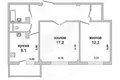 Квартира 2 комнаты 56 м² Брест, Беларусь