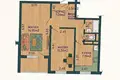 Квартира 2 комнаты 47 м² Минск, Беларусь