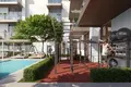 Kompleks mieszkalny New S1LVA PARK Residence with swimming pools close to a school, in the green area of JVT, Dubai, UAE
