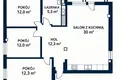 4 room apartment 87 m² Warsaw, Poland