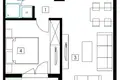 1 bedroom apartment 42 m² Boreti, Montenegro