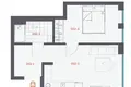 1 bedroom apartment 34 m² Riga, Latvia