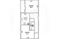Wohnung 2 zimmer 69 m² Muchaviecki sielski Saviet, Belarus