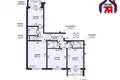 Mieszkanie 3 pokoi 81 m² Lyasny, Białoruś