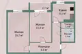 Квартира 2 комнаты 57 м² Быхов, Беларусь