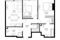 2 room apartment 78 m² Moscow, Russia