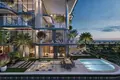 Complexe résidentiel New residence Villa del Divos with infinity pools, panoramic views and a beach club, Dubai Islands, Dubai, UAE