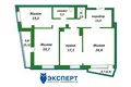 Квартира 3 комнаты 98 м² Минск, Беларусь