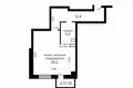 1 room apartment 49 m² Minsk, Belarus