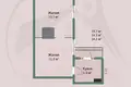 Mieszkanie 2 pokoi 35 m² Borysów, Białoruś