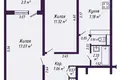 Wohnung 2 zimmer 49 m² Minsk, Belarus