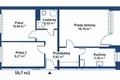 Mieszkanie 3 pokoi 51 m² Warszawa, Polska