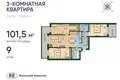 3 room apartment 102 m² Kaliningrad, Russia
