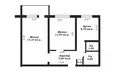 2 room apartment 47 m² Homyel, Belarus