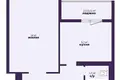Квартира 1 комната 45 м² Минск, Беларусь