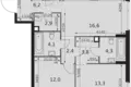 Wohnung 3 zimmer 74 m² Moskau, Russland