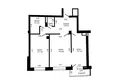 Квартира 2 комнаты 70 м² Минск, Беларусь