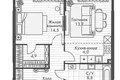 Apartment 54 m² Nizhny Novgorod, Russia