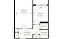1 room apartment 34 m² Minsk, Belarus