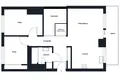 3 room apartment 63 m² in Warsaw, Poland