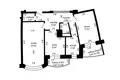 Квартира 2 комнаты 71 м² Минск, Беларусь