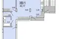 Квартира 3 комнаты 77 м² Мухавецкий сельский Совет, Беларусь