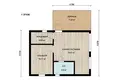 House 64 m² Bialarucki sielski Saviet, Belarus