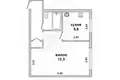Apartamento 1 habitación 31 m² Brest, Belarús