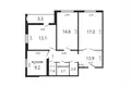 3 bedroom apartment 78 m² Minsk, Belarus