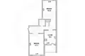 Квартира 2 комнаты 54 м² Мухавецкий сельский Совет, Беларусь