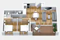 Appartement 2 chambres 74 m² Boreti, Monténégro