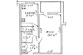 Квартира 1 комната 35 м² Минск, Беларусь